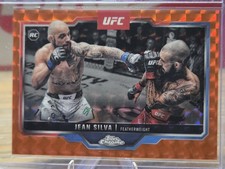 2025 Topps Chrome UFC - Jean Silva #56 Orange Geometric Refractor /25 (RC)