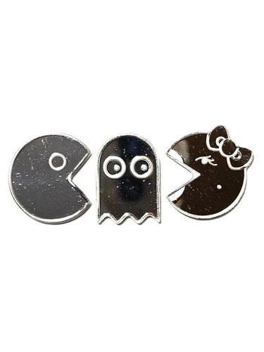 Pac Man, Ghost, & Ms Pac Man 1 Gram .999 Fine Silver Bars 3 Piece Set