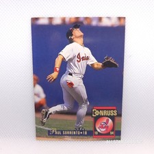 1994 Donruss MLB Baseball Paul Sorrento #536 Cleveland Indians