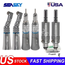 NSK Style Dental Slow Low Speed Handpiece Straight Contra Angle Air Motor 4/2H