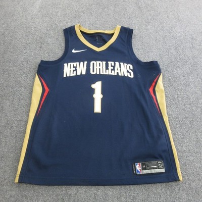 New Orleans Pelicans Jersey Mens Large Blue NBA Basketball Zion Williamson Nike