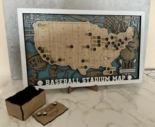 United States Baseball Stadium Travel Map