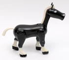 Vintage Fisher Price Little People Black Horse Western Town #934 #993 Castle