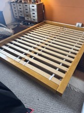 Japanese Style Low Profile Solid Wood Bed Frame King Size 167cm X 213cm