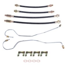 Brake Hose Kit Hard Lines Gaskets Clips For Chevy Corvette 1965-1982 Disc Brake