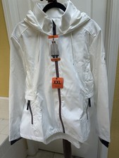 Tommy Hilfiger Women's Softshell Windbreaker Hooded Jacket Size 2XL /XL White