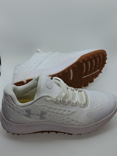 Under Armour Curry 1 Golf UA White/Gum Men Golf Waterproof Spikes 3027378-103 - Picture 1 of 15