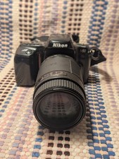 Nikon F2 Photomic 35mm SLR Film Camera Body  Lens - Black and Chrome