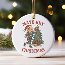Drake Maye New England Ceramic Christmas Ornament Xmas Holiday Keepsake