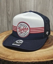 Minnesota Twins 47 Brand Golfer Trucker Rope SnapBack Adjustable Hat Cap MLB