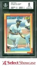 1990 TOPPS #414A FRANK THOMAS RC HOF NO NAME ON FRONT NNOF BGS 8
