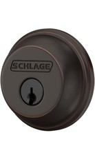 Schlage B60 N 716 Deadbolt, Keyed 1 Side, Highest Residential Security, Aged Brz