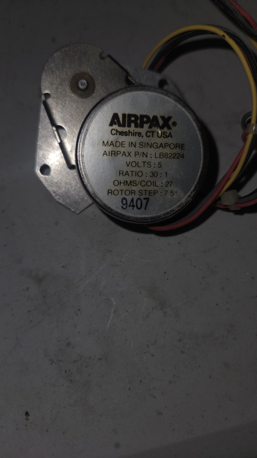 Airpax LB82224 5V Stepper Motor 30:1 Gearbox Honeywell Chart Recorder Motor