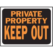 Hy-Ko™ Private Property- Keep Out Sign 8.5" x 12.5" (10 pcs.)