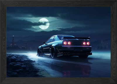 R32 GTR VSpec II Gerahmtes Wandbild Poster Leinwanddruck Bild