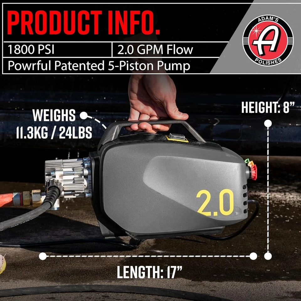 Lavadora a Presión Activa 2.0 y Mega Jabón de Espuma para Coche (5 Artículos) Potente, Ligero, Foto 4 de 4