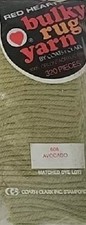  608 Avocado - Red Heart Bulky Rug Yarn, Latch Hook, 320 pieces, acrylic