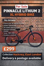  🚲 Pinnacle Lithium 2 – XL Frame Hybrid Bike 🚲