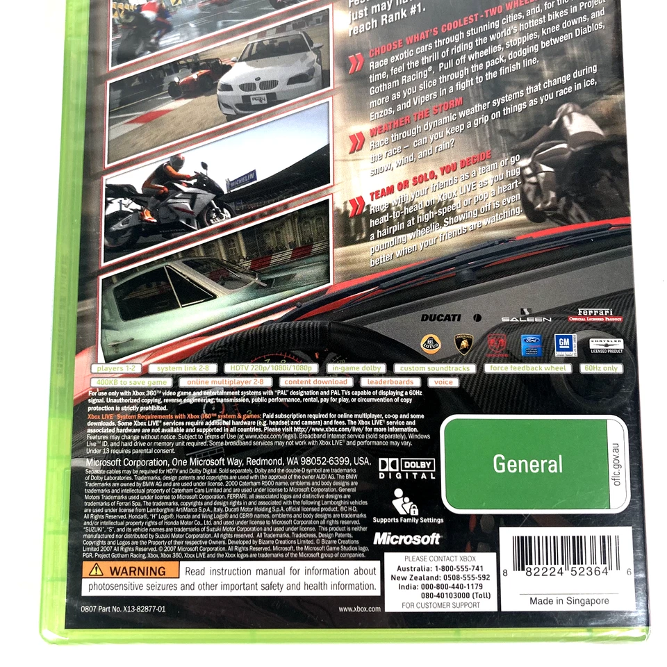 PGR 4 Project Gotham Racing 4 Xbox 360 (2007) PAL Brand New & Factory Sealed - Image 4 of 4