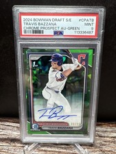 2024 Bowman Draft Sapphire Travis Bazzana Chrome Prospect Auto Green /99 #CPA-TB