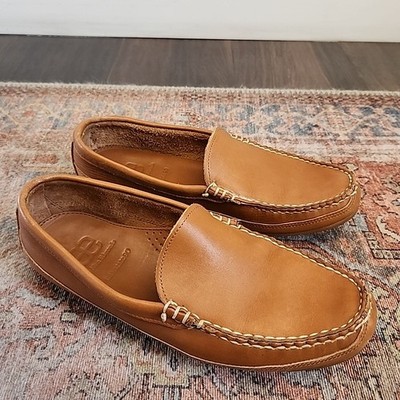 Allen Edmonds Interstate 90 Mens Driving Loafer Shoe Leather Tan Size 9.5 D