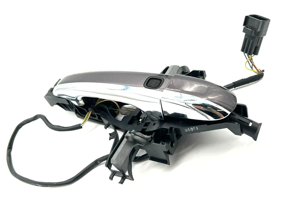 Jaguar XF X250 2009-2015 puerta delantera derecha entrada sin llave manija exterior gris OEM Foto 3 de 4