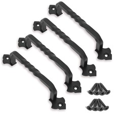 4 Pack Barn Door Pull Handle Hardware Wooden Garden Gate Shed Cabinet 6 Inch