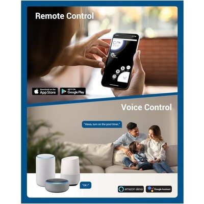 Weatherproof 40A Pool Timer Smart Wireless Control