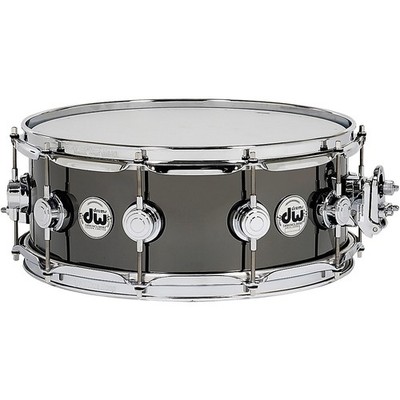 DW Collector's Series Black Nickel Over Brass Metal Snare Drum 14 x 5.5 in