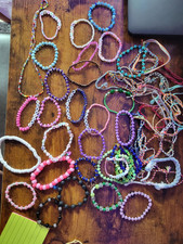 Mixed Lot Handmade Beaded Bracelets  Multicol...