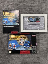 Ultima Runes of Virtue II SNES Game Super Nintendo 1994 Complete with Manual CIB