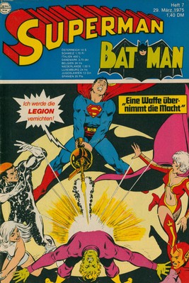 Superman und Batman Nr. 7 - Ehapa (1975) Zustand 1-2
