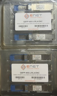 Cisco Compatible QSFP-40G-LR4-S  QSFP+ ENET 40G-LRL4-ENC SFP LC Transceiver