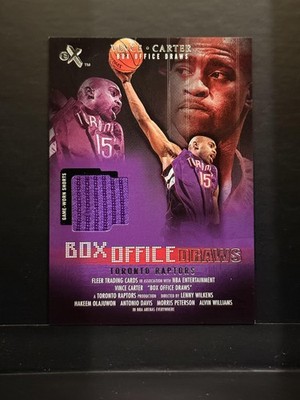 2001-02 E-X #BD 15 Vince Carter Box-Office-Draws