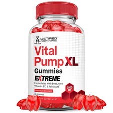 Justified Laboratories Vital Pump XL Extreme 2000MG Performance Gummies Vital...