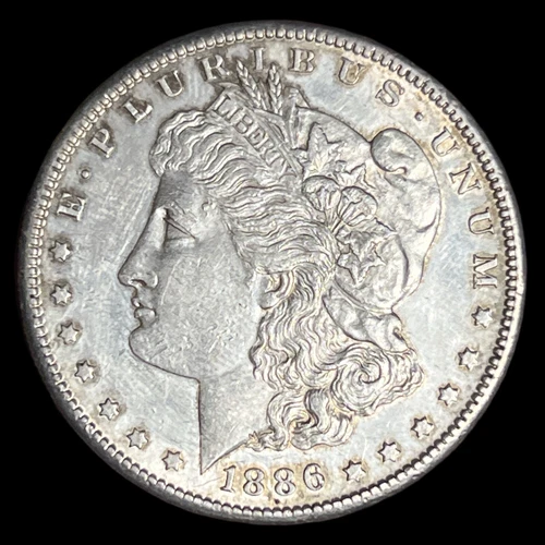1886-S $1 Morgan Silver Dollar - AU+ - 0172