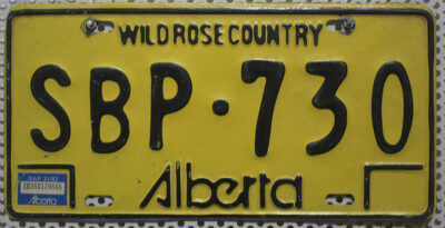 Kanada Nummernschild Alberta Kennzeichen Auto Schild Canada License Plate SBP