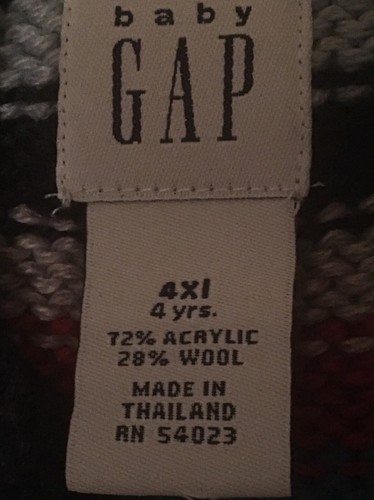 Boys GAP striped sweater Sz (4) - Picture 3 of 3