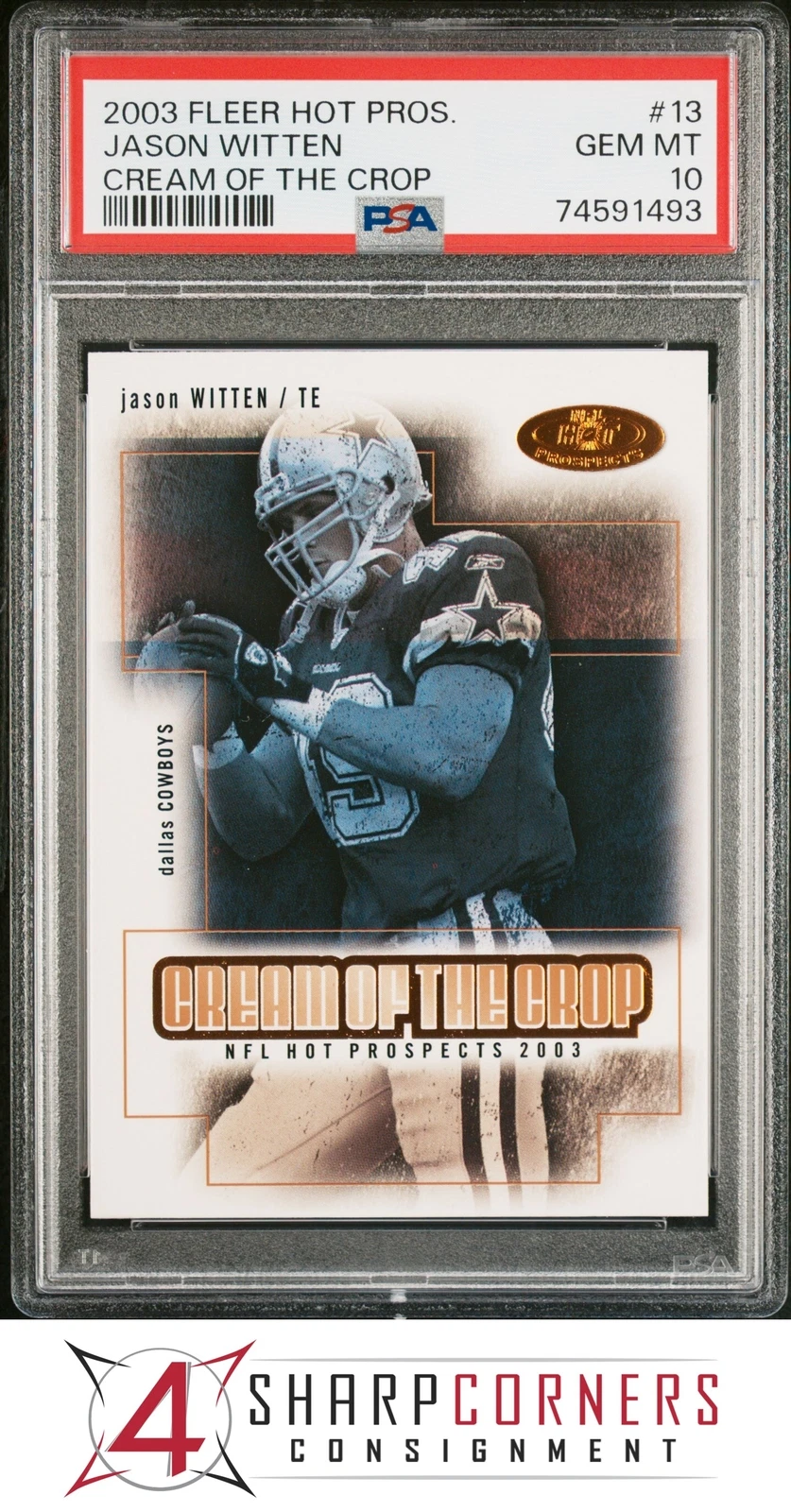 Jason Witten Fleer Hot Prospects Cream of the Crop #13 Base