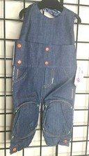 NEW NWT Padded Crawling Denim/Navy Coverall Overall 6-18M Crawling Forward 123