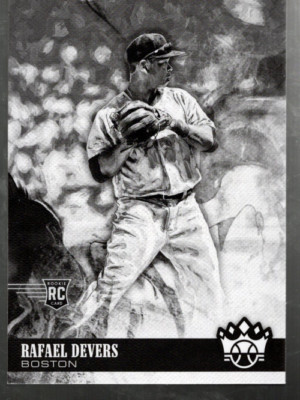 A3150- 2018 Diamond Kings Schwarz und Weiß Variationen #104 Rafael Devers -