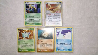 Vintage Pokémon Karten Sammlung - EX Fire rot blattgrün Set 2004 - inkl. 2x Holo