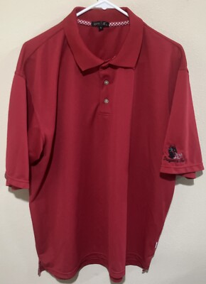 Loft 8* Golf Polo Collar Shirt Mens XL Red Dragon s Fire Club Logo Ontario