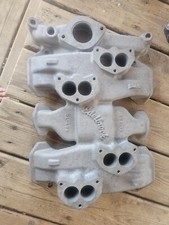 Vintage Oldsmobile Edelbrock 4x2 Four Deuce Intake Manifold Ol-496