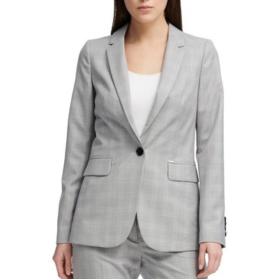 dkny plaid blazer