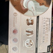 Finishing Touch Flawless Cleanse Spa Spinning Spa Brush 3 Heads NEW