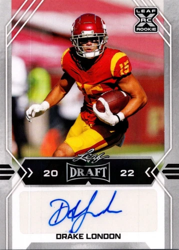 2022 Leaf Draft Drake London #BA-DL2