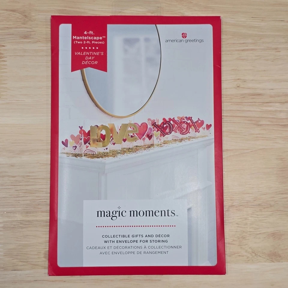 American Greetings Magic Moments Mantlescape Valentine's Day Décor LOVE XOXO - Image 2 of 4