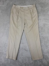 Ralph Lauren Pants Men's 36x31 Pleated Front Regular Fit Beige Casual