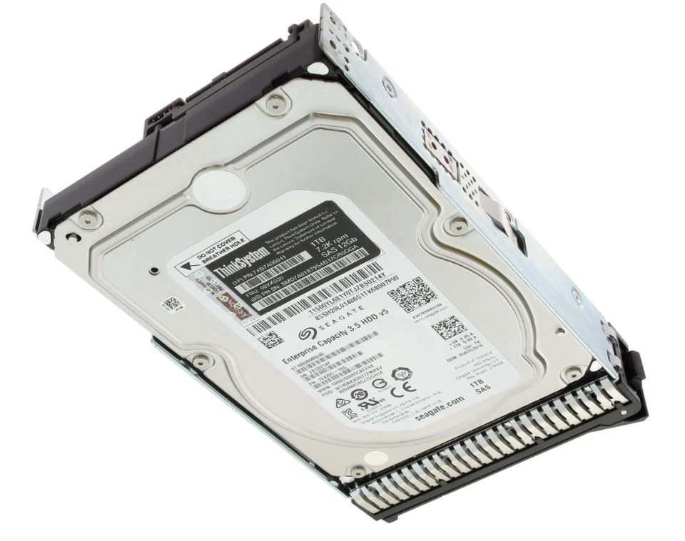 Compatible NEW 00YK030 7Xb7A00041 1TB 7.2K SAS 12G 3.5" Hot Swap 512n HDD - Image 2 of 2
